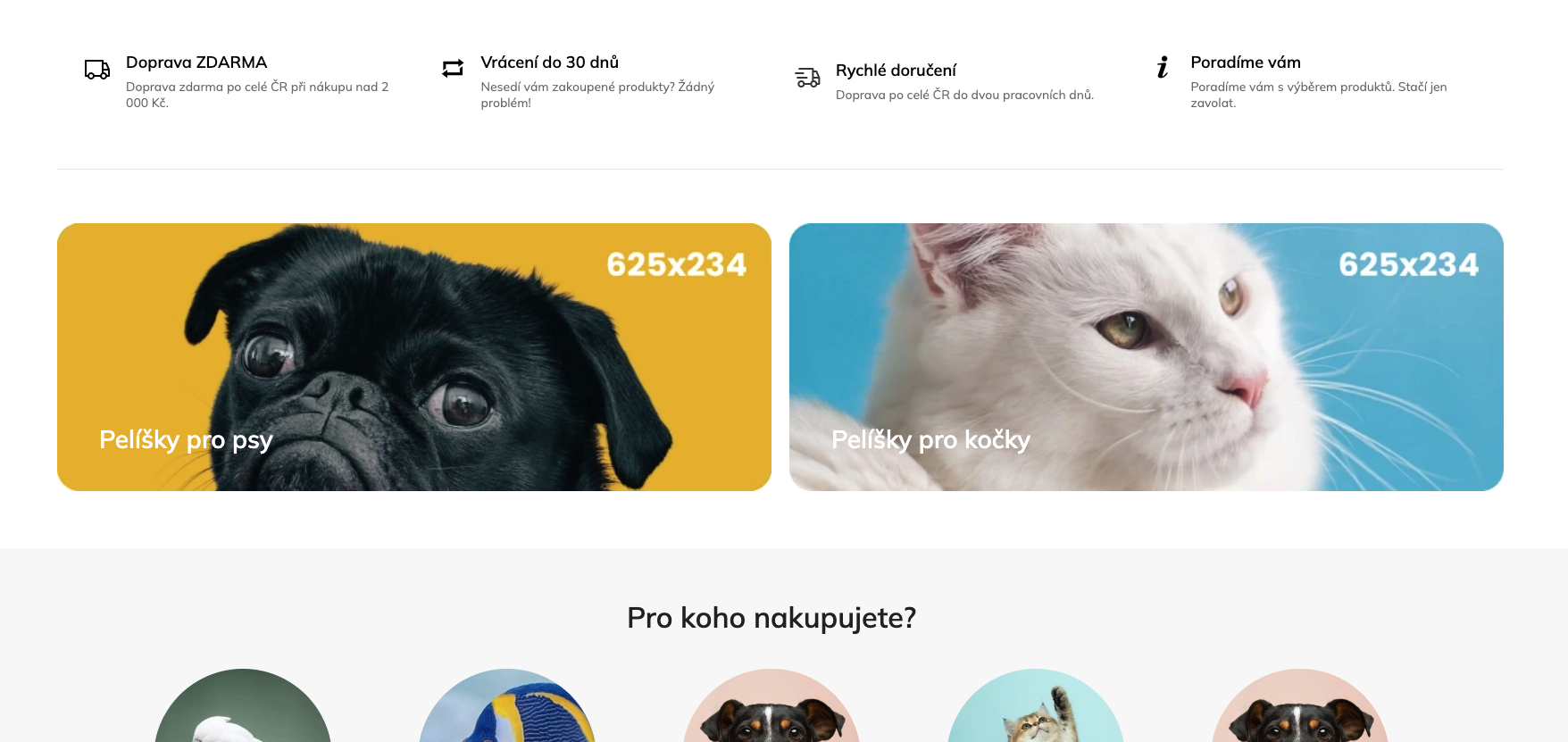 Nanite – doplňkové bannery bez podbarvení nadpisů